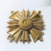 Vintage Brooch, Monet Brooch, Gold Toned Jewelry, Vintage Pin, Vintage Jewelry, Statement Jewelry, Unique Brooch, Monet Pin, Large Brooch