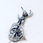 Vintage Brooch, Vintage Pin, Horse and Carriage, Animal Jewelry, Vintage Jewelry, Silver Brooch, Small Pin, Buggy Brooch, Cute Jewelry, 925