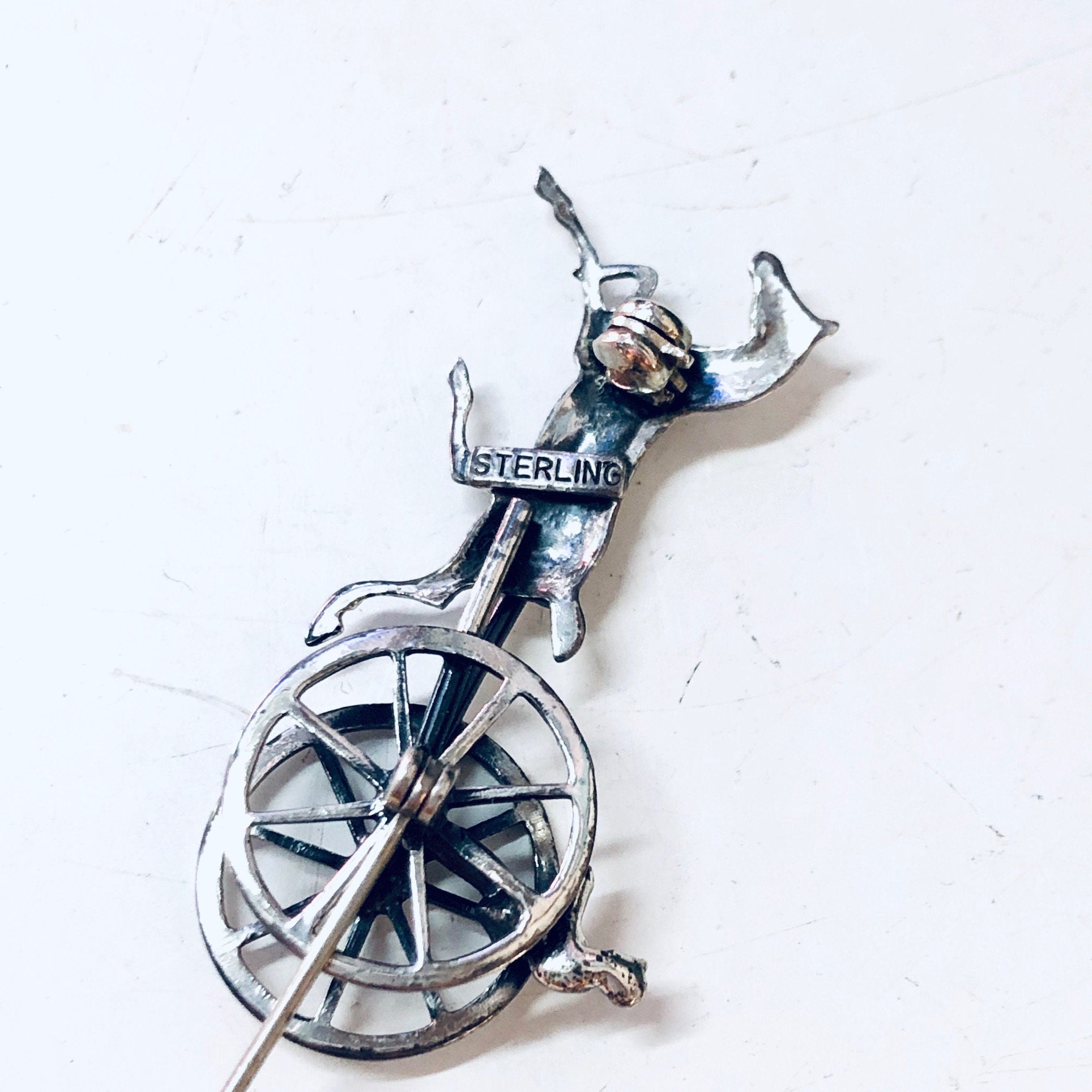 Vintage Brooch, Vintage Pin, Horse and Carriage, Animal Jewelry, Vintage Jewelry, Silver Brooch, Small Pin, Buggy Brooch, Cute Jewelry, 925