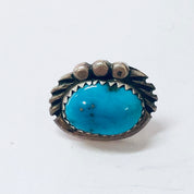 Vintage Earrings, Silver Earrings, Turquoise Jewelry, Boho Style, Bohemian Stye, Boho Jewelry, Vintage Jewelry, Small Earrings, Studs, 925
