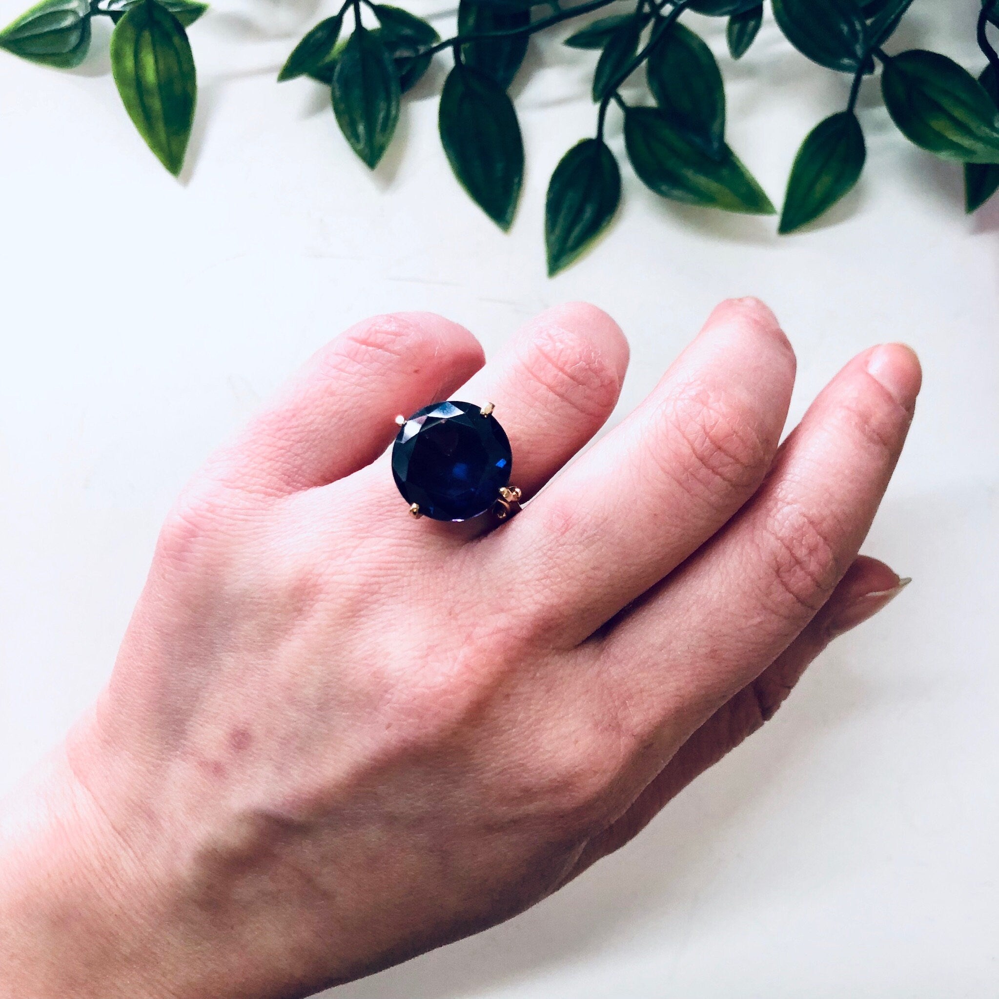 Vintage Gold Ring, Alexandrite Jewelry, Alexandrite Ring, Unique Gemstone, Blue Alexandrite, Purple Alexandrite, Gold Jewelry, 14K Gold, 14K