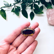 Vintage Gold Brooch, 10 Karat Gold Pin, 10K Yellow Gold, Amethyst Brooch, Vintage Pin, Vintage Jewelry, Unique Jewelry, Pearl Brooch, Purple