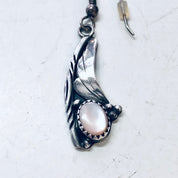 Vintage Earrings, Silver Earrings, Mother Of Pearl, Dangle Earrings, Southwestern Style, Bohemian Jewelry, Vintage Jewelry, Pierced Ears,