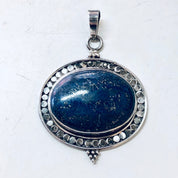 Vintage Silver Pendant, Blue Lapis Pendant, Blue Jewelry, Silver and Blue, Lapis Jewelry, Vintage Necklace, Lapis Lazuli, Vintage Jewelry