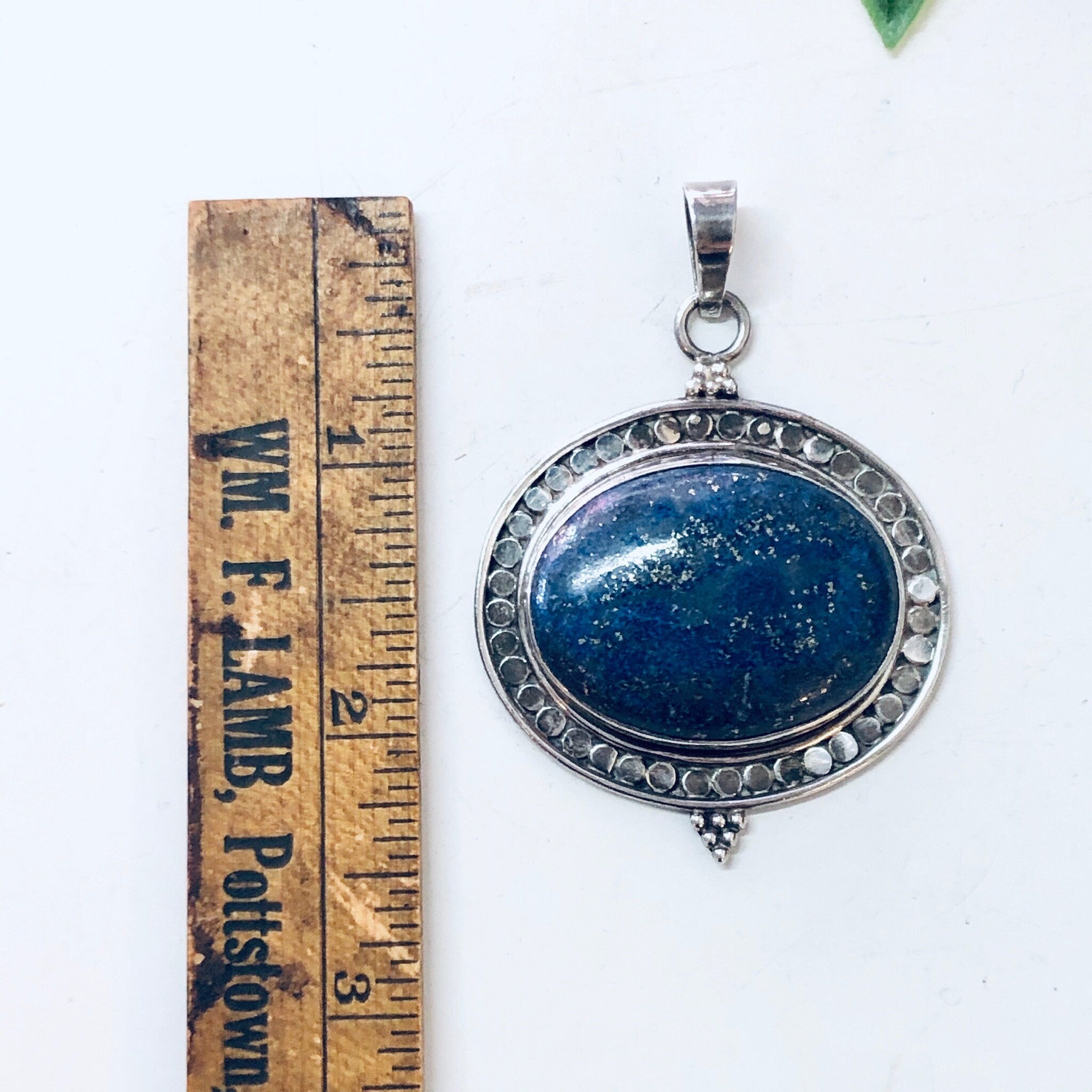 Vintage Silver Pendant, Blue Lapis Pendant, Blue Jewelry, Silver and Blue, Lapis Jewelry, Vintage Necklace, Lapis Lazuli, Vintage Jewelry
