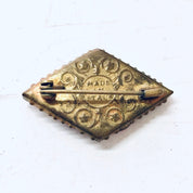 Vintage Brooch, Millefiori Pin, Mosaic Brooch, Vintage Jewelry, Made in Italy, Gold Toned Pin, Vintage Pin, Unique Jewelry, Colorful Pin