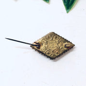 Vintage Brooch, Millefiori Pin, Mosaic Brooch, Vintage Jewelry, Made in Italy, Gold Toned Pin, Vintage Pin, Unique Jewelry, Colorful Pin