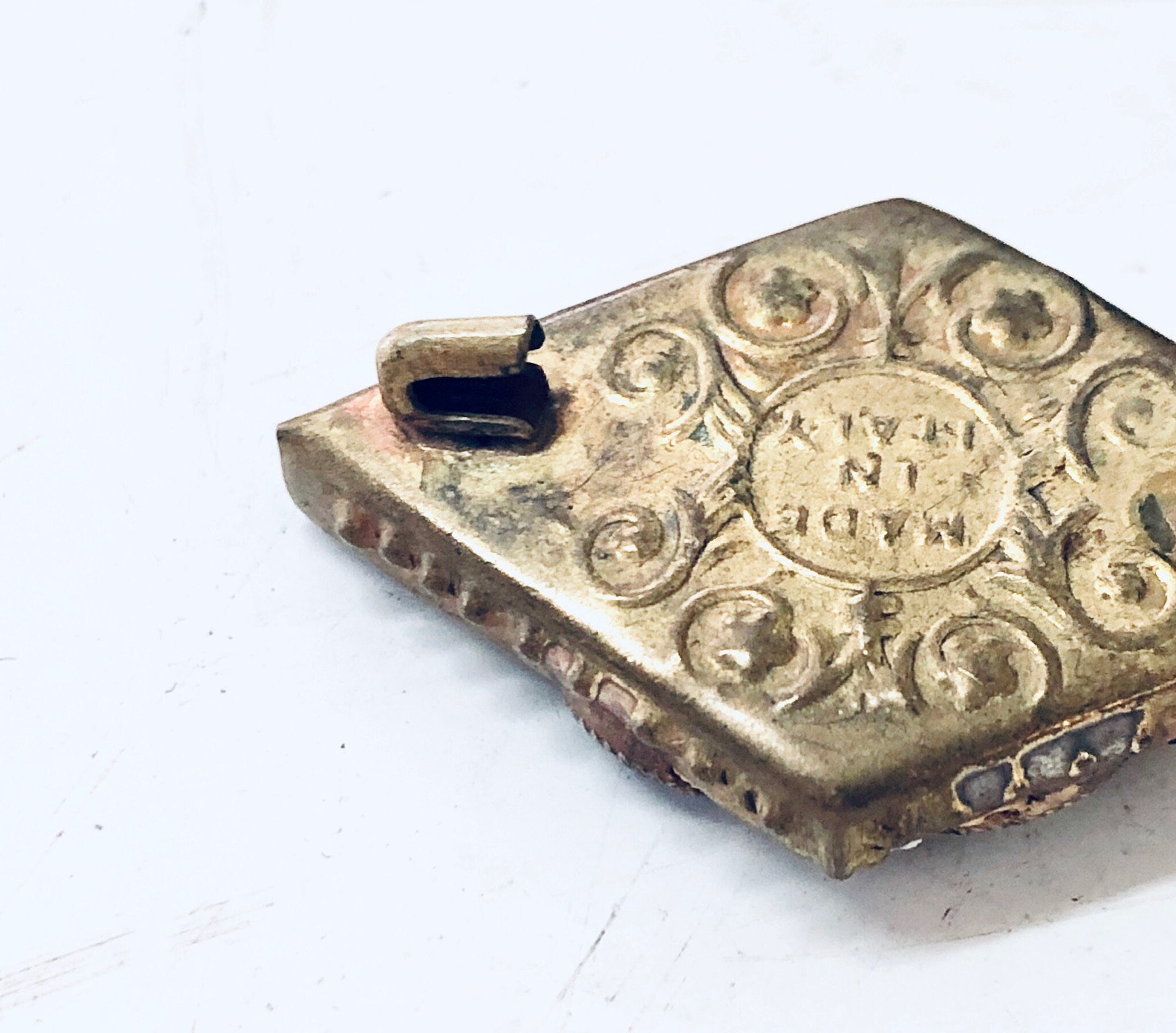 Vintage Brooch, Millefiori Pin, Mosaic Brooch, Vintage Jewelry, Made in Italy, Gold Toned Pin, Vintage Pin, Unique Jewelry, Colorful Pin