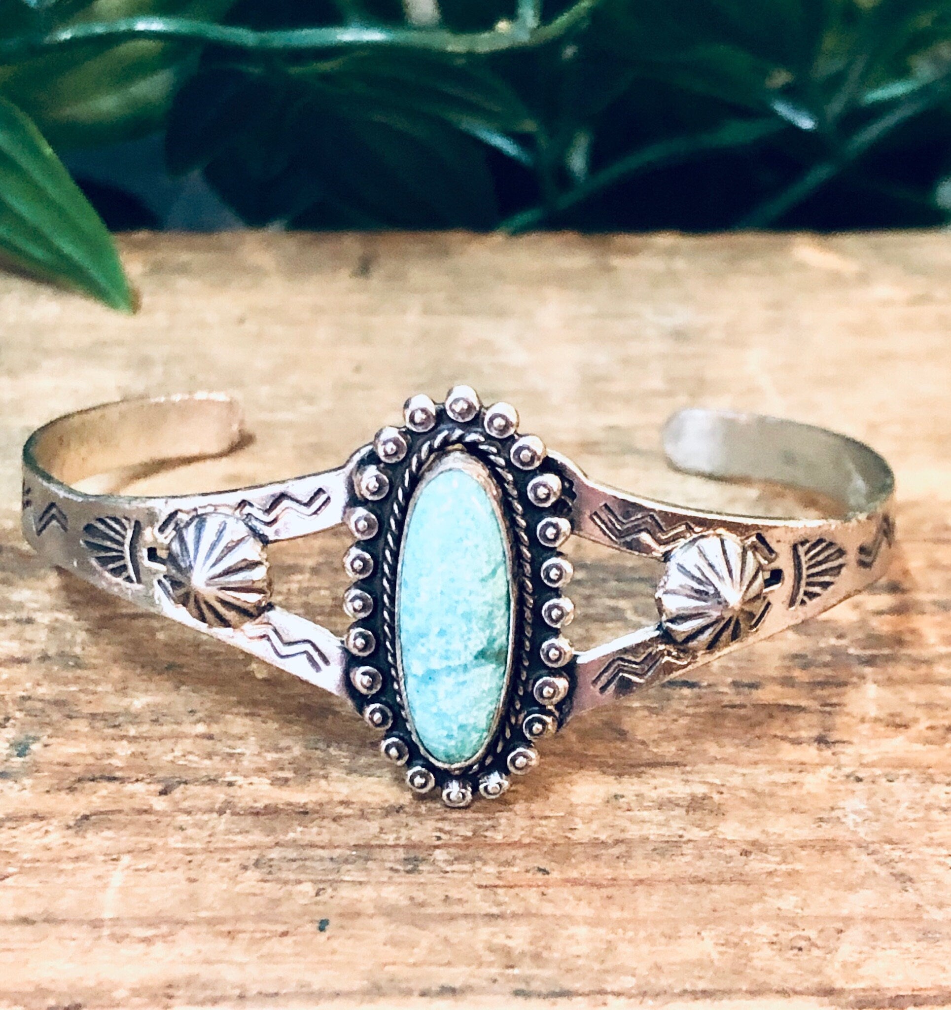 Vintage Bracelet, Silver Bracelet, Cuff Bracelet, Vintage Jewelry, Turquoise Bracelet, Southwestern Jewelry, Stamped Silver, Small Cuff, 925