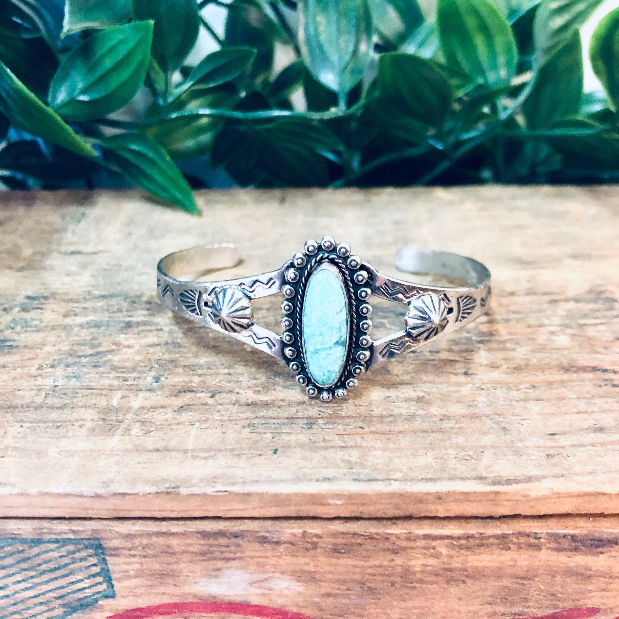 Vintage Bracelet, Silver Bracelet, Cuff Bracelet, Vintage Jewelry, Turquoise Bracelet, Southwestern Jewelry, Stamped Silver, Small Cuff, 925