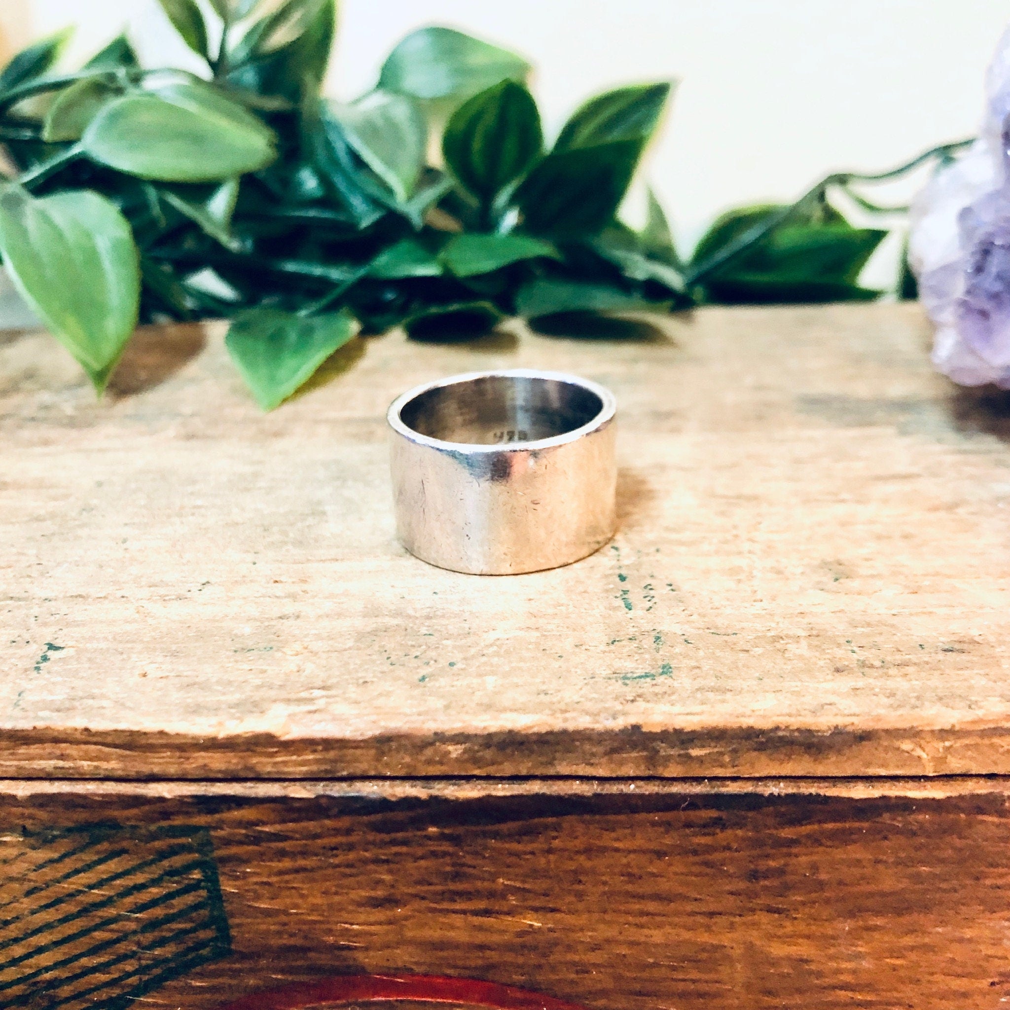 Vintage Silver Ring, Band Ring, Thick Band, Sterling Silver, Vintage Jewelry, Simple Ring, Statement Jewelry, Wedding Band, Wedding Jewelry