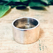 Vintage Silver Ring, Band Ring, Thick Band, Sterling Silver, Vintage Jewelry, Simple Ring, Statement Jewelry, Wedding Band, Wedding Jewelry