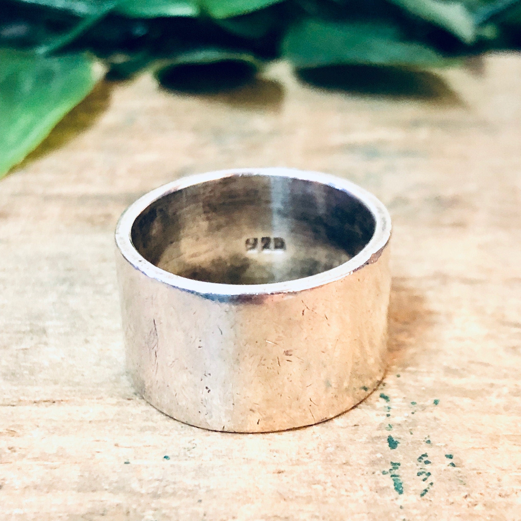 Vintage Silver Ring, Band Ring, Thick Band, Sterling Silver, Vintage Jewelry, Simple Ring, Statement Jewelry, Wedding Band, Wedding Jewelry