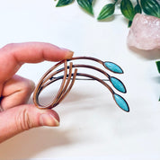 Vintage Brooch, Matisse Renoir Brooch, Vintage Pin, Copper Brooch, Blue Stones, Turquoise Brooch, Costume Jewelry, Blue and Copper, Unique