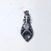 Vintage Silver Pendant, Small Pendant, Blue Lapis Jewelry, Lapis Lazuli, Blue and Silver, Lapis Jewelry, Vintage Jewelry, Vintage Necklace