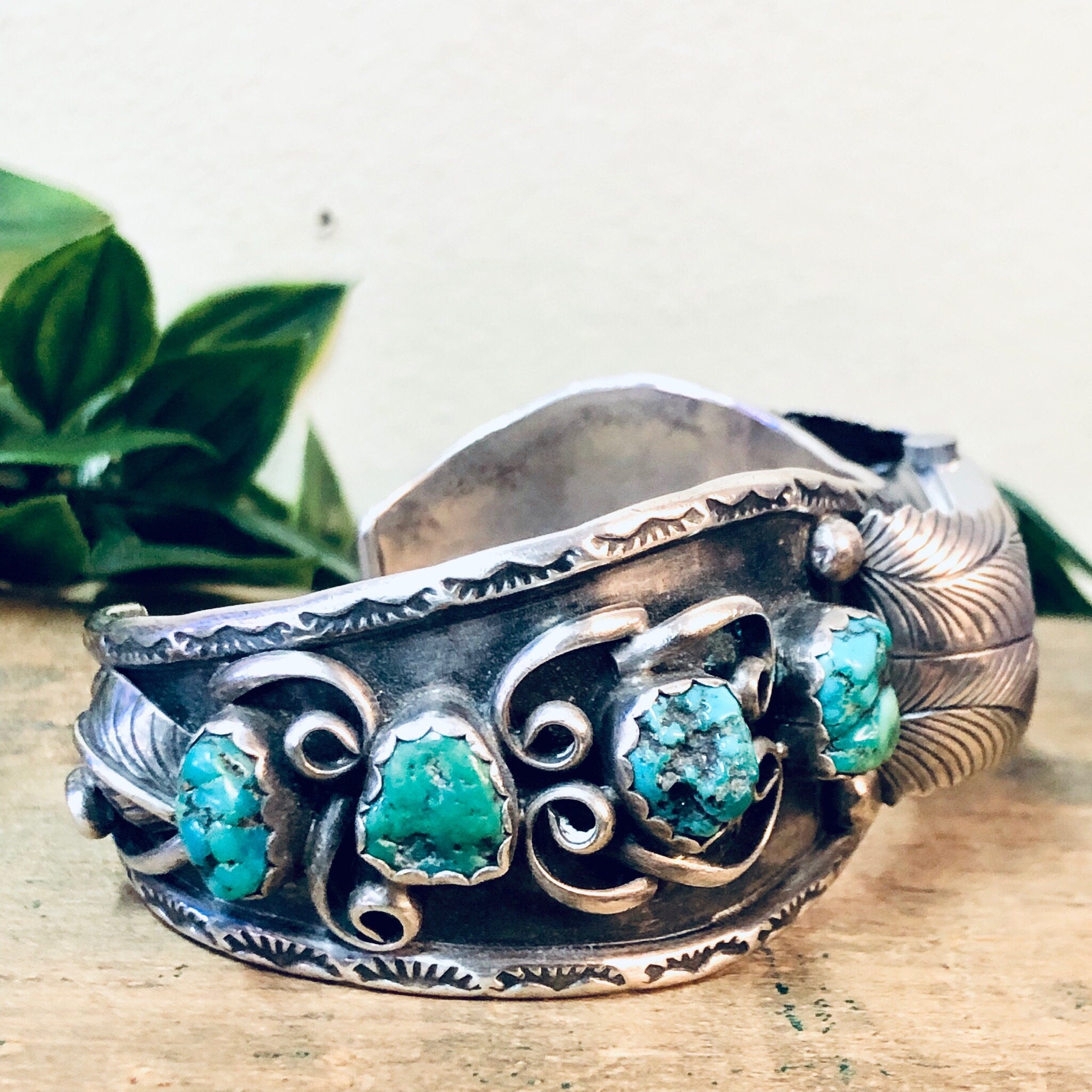 Vintage Cuff Watch, Timex Watch, Silver Cuff Watch, Turquoise Timex, Turquoise Jewelry, Watch Jewelry, Cuff Bracelet, Blue Turquoise, 925