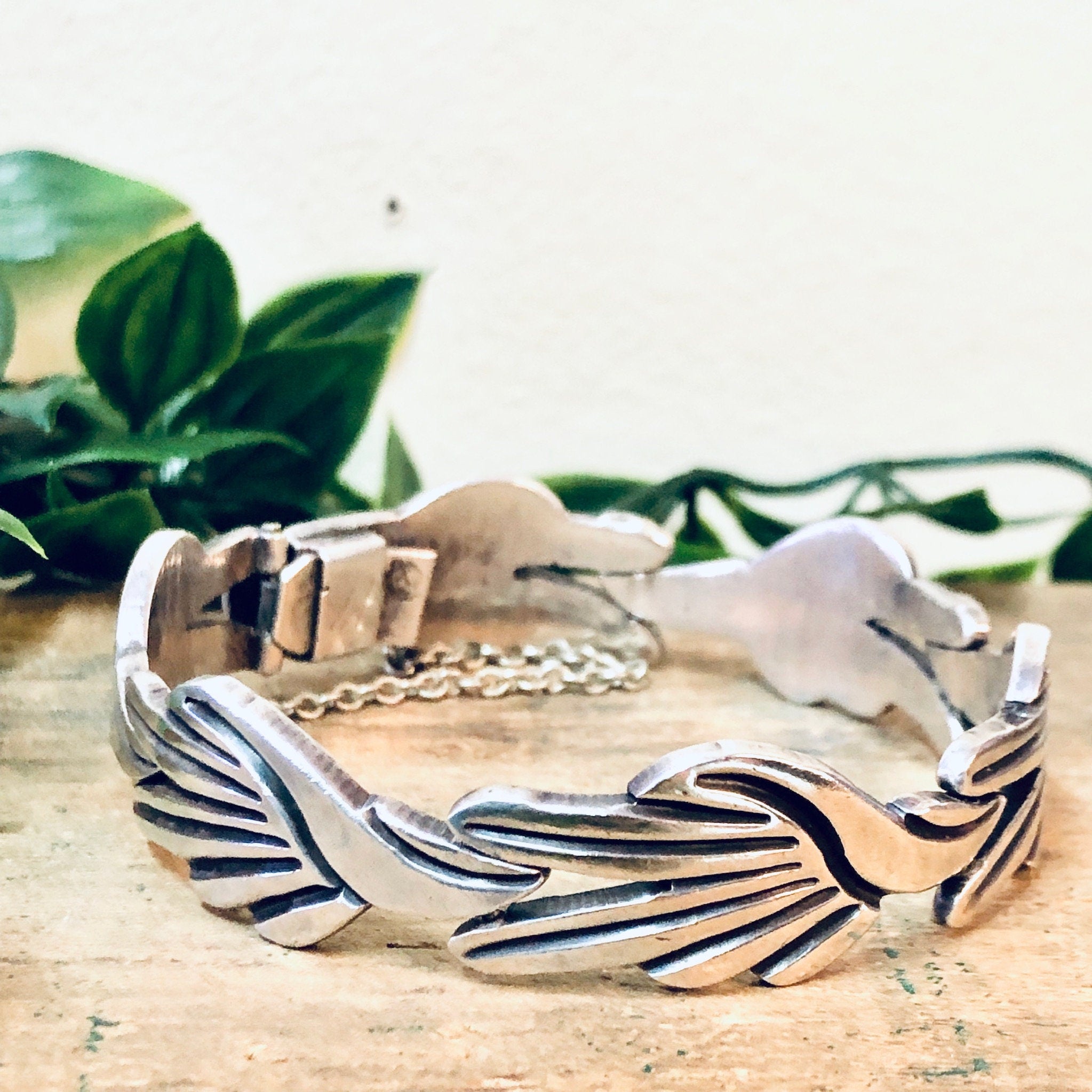 J. Flores Taxco, Vintage Taxco, Taxco Bracelet, J Flores Jewelry, Silver Bracelet, Vintage Jewelry, Link Bracelet, Modernist Bracelet, 925
