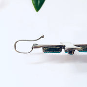 Zuni Silver Cross, Vintage Cross, Religious Jewelry, Turquoise Cross, Vintage Jewelry, L IULE Jewelry, Vintage Pendant, Silver Pendant, 925