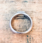 Vintage Silver Ring, Citrine Ring, Band Ring, Simple Jewelry, Birthstone Ring, Vintage Jewelry, Silver and Yellow, Thin Band, Stacking Ring