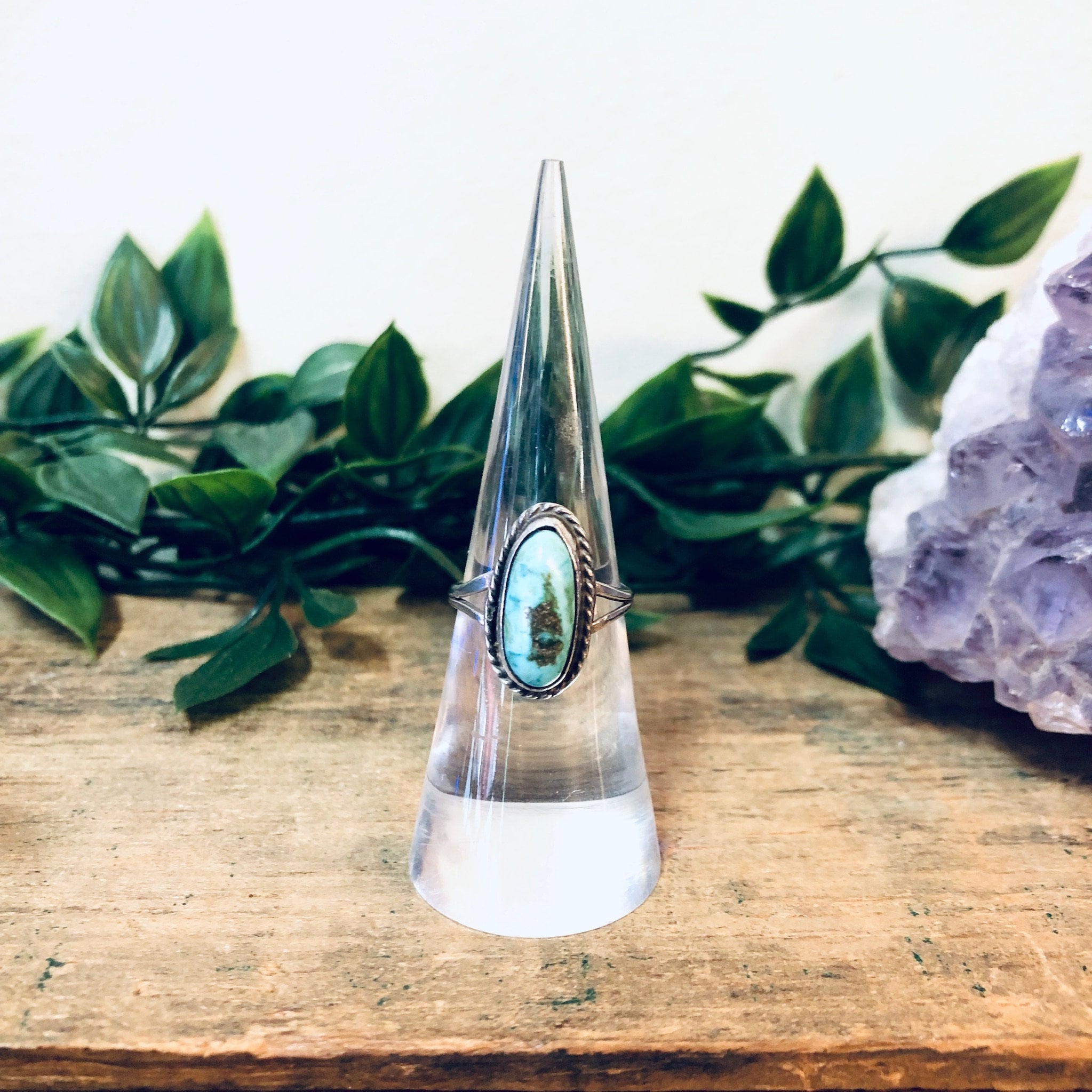 Vintage Silver Ring, Turquoise Ring, Turquoise Jewelry, Southwestern Style, Boho Style, Bohemian Ring, Hippie Jewelry, Vintage Jewelry, 925