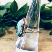 Vintage Silver Ring, Turquoise Ring, Turquoise Jewelry, Southwestern Style, Boho Style, Bohemian Ring, Hippie Jewelry, Vintage Jewelry, 925