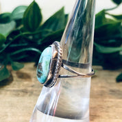 Vintage Silver Ring, Turquoise Ring, Turquoise Jewelry, Southwestern Style, Boho Style, Bohemian Ring, Hippie Jewelry, Vintage Jewelry, 925