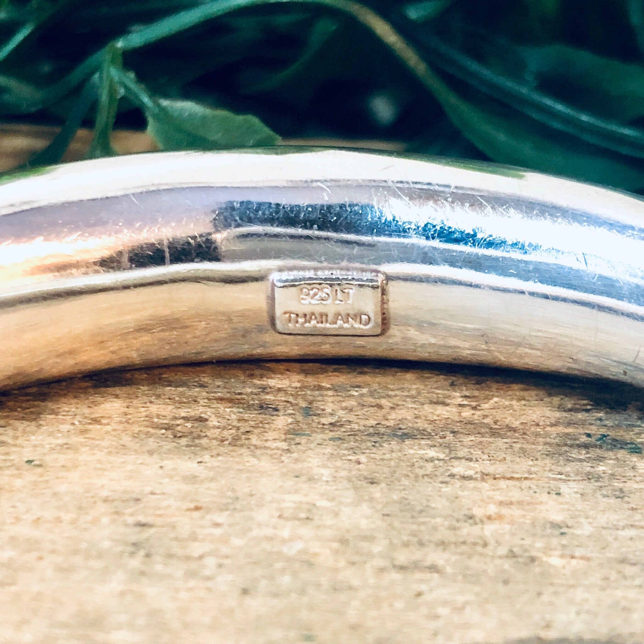 Vintage Silver Bracelet, Bangle Bracelet, Hollow Silver Bracelet, Vintage Jewelry, Made in Thailand, Statement Jewelry, Silver Bangle, 925