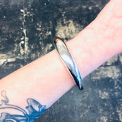Vintage Silver Bracelet, Bangle Bracelet, Hollow Silver Bracelet, Vintage Jewelry, Made in Thailand, Statement Jewelry, Silver Bangle, 925