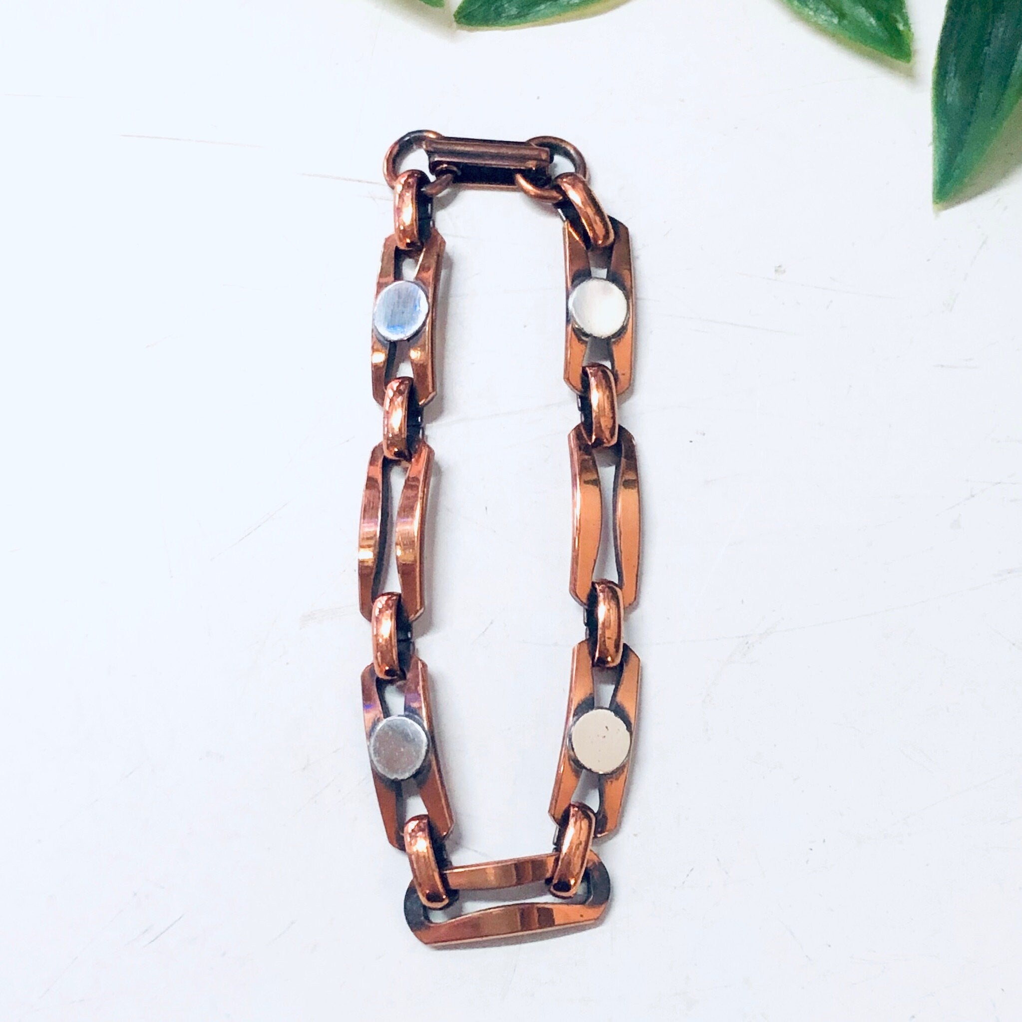 Vintage Bracelet, Copper Bracelet, Link Bracelet, Vintage Jewelry, Industrial Style, Unique Jewelry, Copper Jewelry, Chain Bracelet, Copper