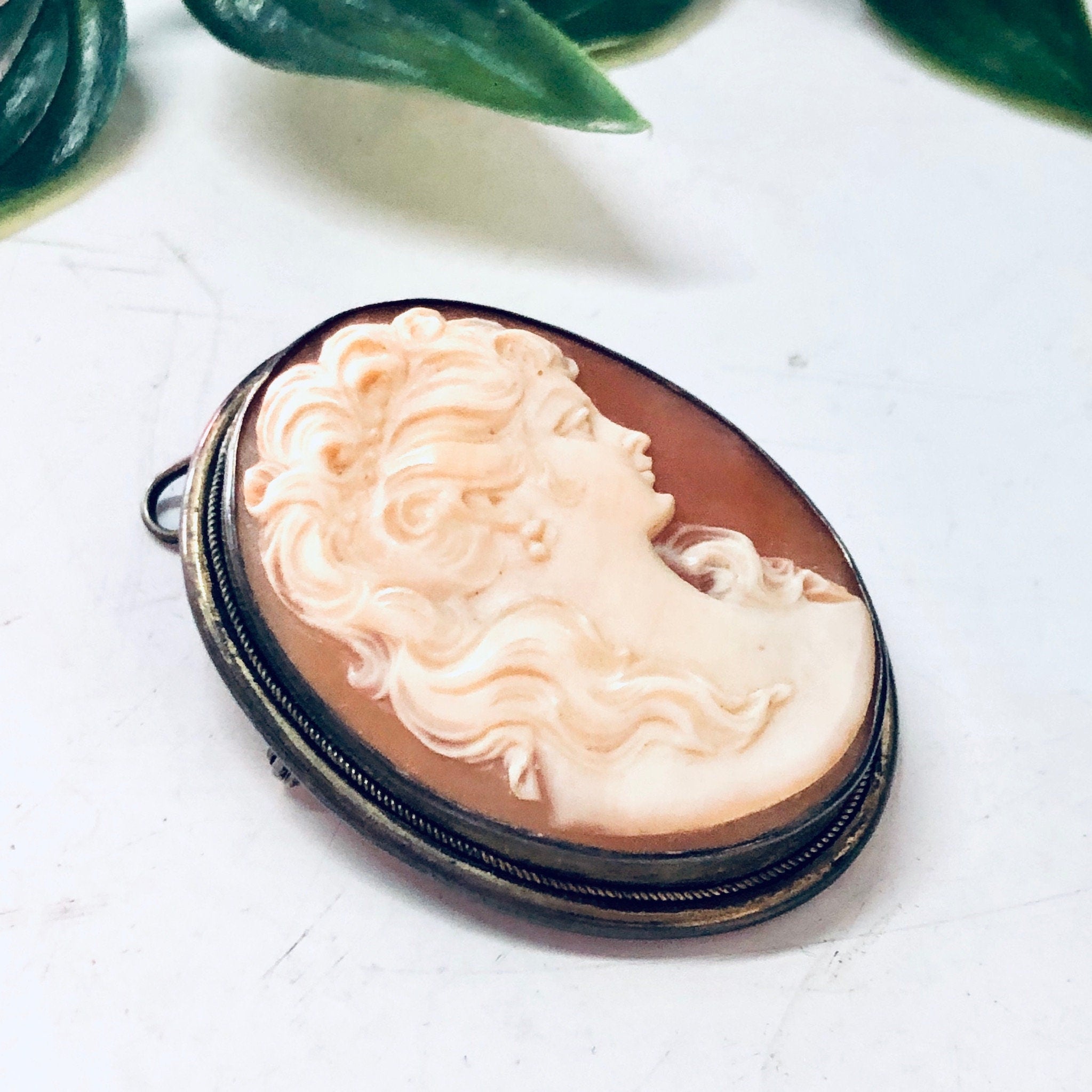Cameo Set, Jewelry Set, Vintage Cameo, Cameo Earrings, Cameo Brooch, Cameo Necklace, Screw Back Earrings, Gold Filled Jewelry, Vintage Pin