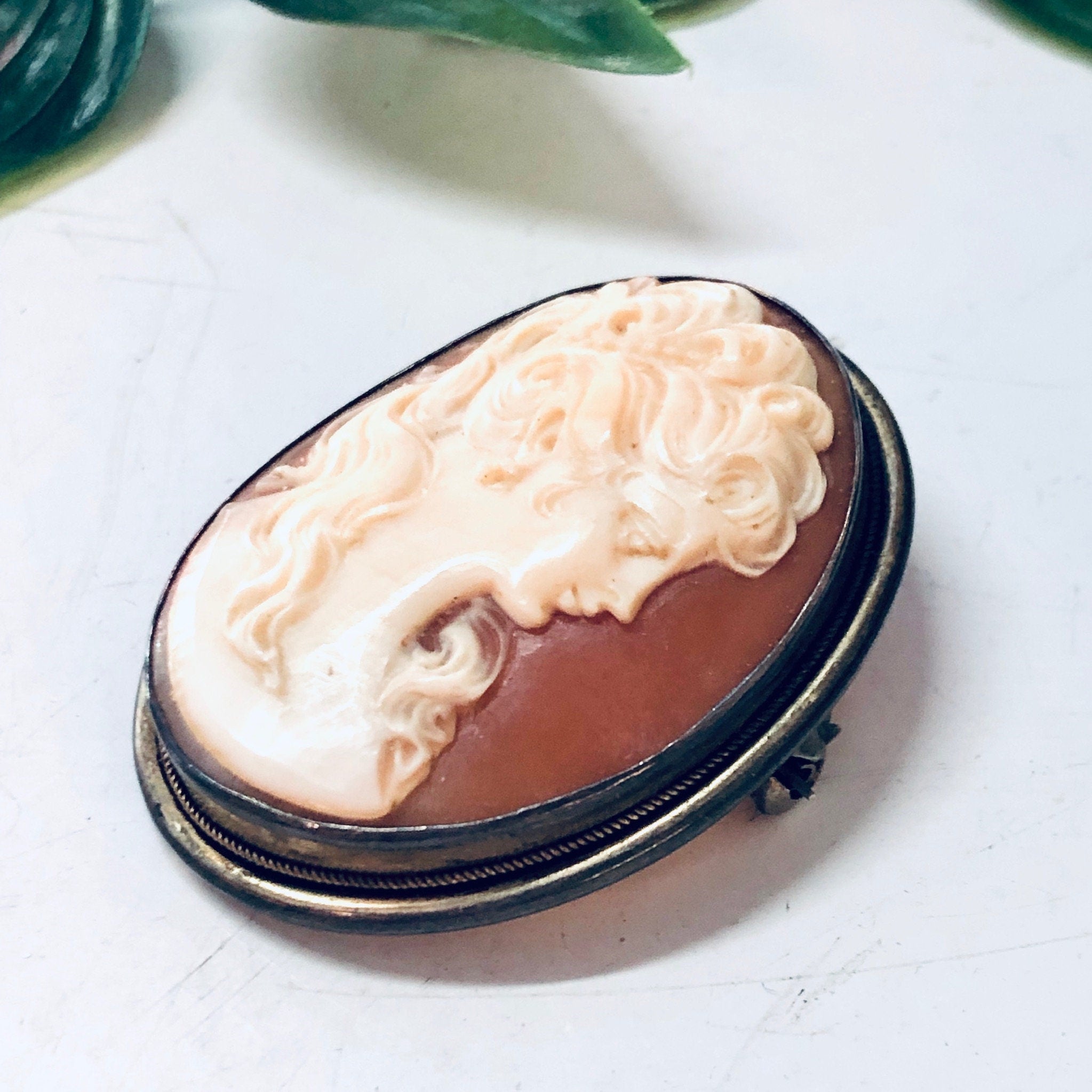 Cameo Set, Jewelry Set, Vintage Cameo, Cameo Earrings, Cameo Brooch, Cameo Necklace, Screw Back Earrings, Gold Filled Jewelry, Vintage Pin