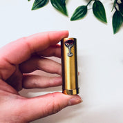 Ciner Compact, Vintage Compact, Lipstick Tube, Compact and Lipstick, DIY Makeup, Rhinestone Compact, Gold Toned Compact, Martini Compact,