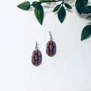 Vintage Earrings, Silver Earrings, Coral Jewelry, Coral Earrings, Vintage Jewelry, Pierced Ears, Southwestern Style, Boho Jewelry, Bohemian