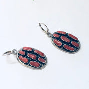 Vintage Earrings, Silver Earrings, Coral Jewelry, Coral Earrings, Vintage Jewelry, Pierced Ears, Southwestern Style, Boho Jewelry, Bohemian
