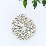 Vintage Chain, Silver Chain, Cuban Link Chain, Heavy Chain, Statement Jewelry, Vintage Jewelry, Unique Necklace, Vintage Necklace, 925 Chain