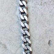 Vintage Chain, Silver Chain, Cuban Link Chain, Heavy Chain, Statement Jewelry, Vintage Jewelry, Unique Necklace, Vintage Necklace, 925 Chain
