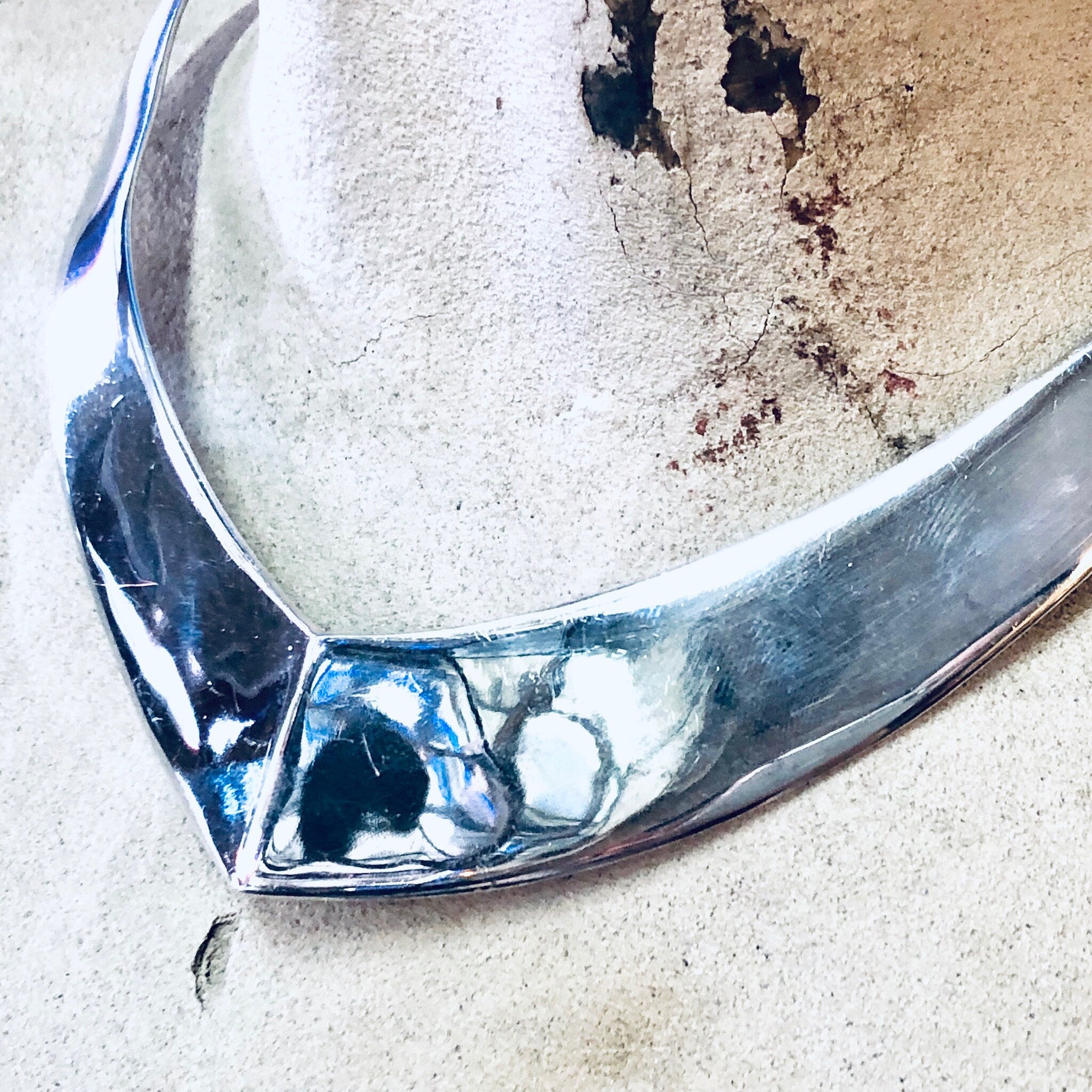 Vintage Necklace, Vintage Choker, Silver Choker, Unique Jewelry, Vintage Jewelry, Sterling Choker, Bib Necklace, 925 Necklace, Gift Idea