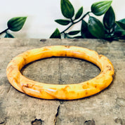 Vintage Bangle, Bakelite Bangle, Etched Bakelite, Banana Bakelite, Rotten Banana Bakelite, Vintage Jewelry, Unique Bracelet, Banana, Bangle