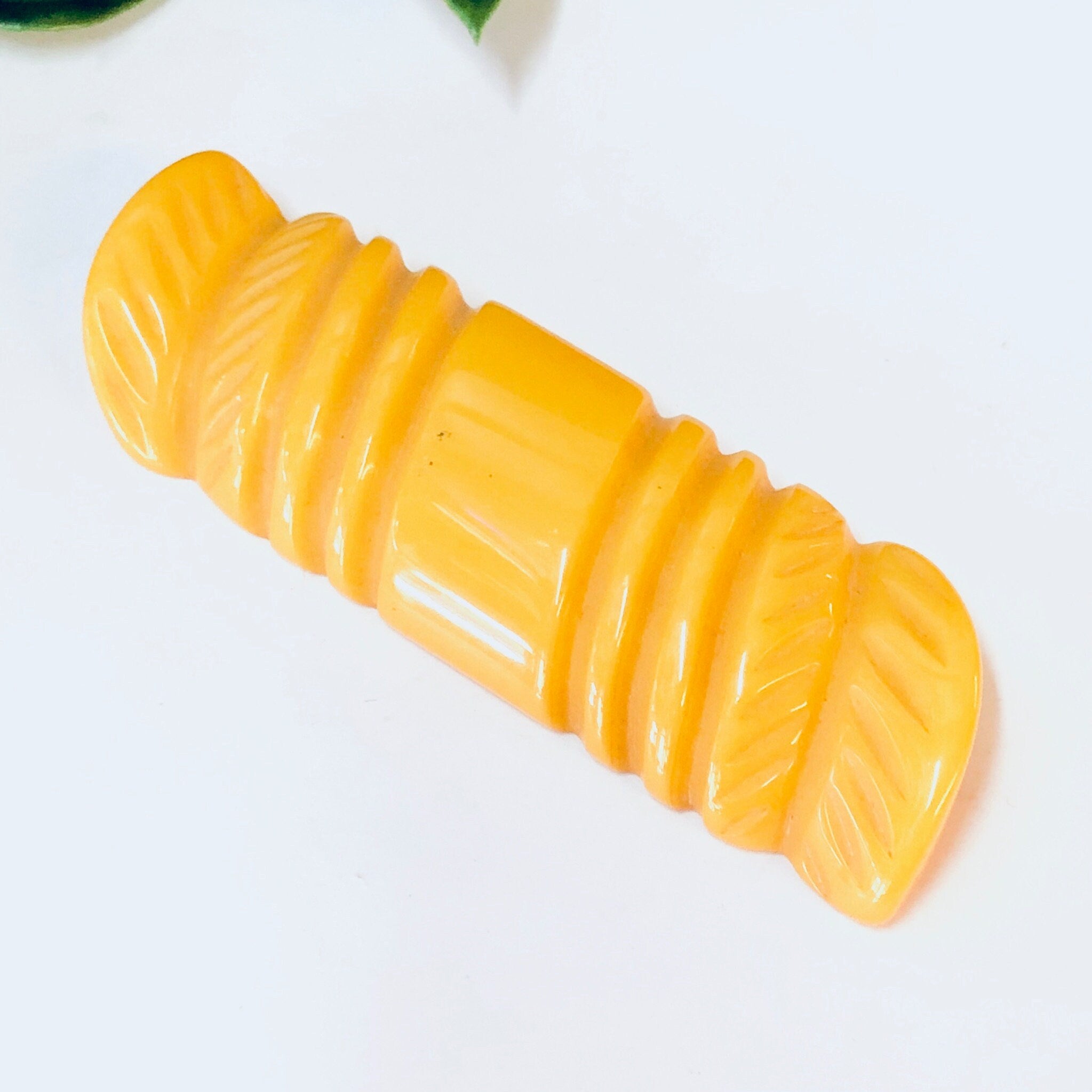 Vintage Brooch, Bakelite Brooch, Carved Bakelite, Vintage Jewelry, Orange Pin, Orange Bakelite, Unique Jewelry, Large Brooch, Vintage Pin