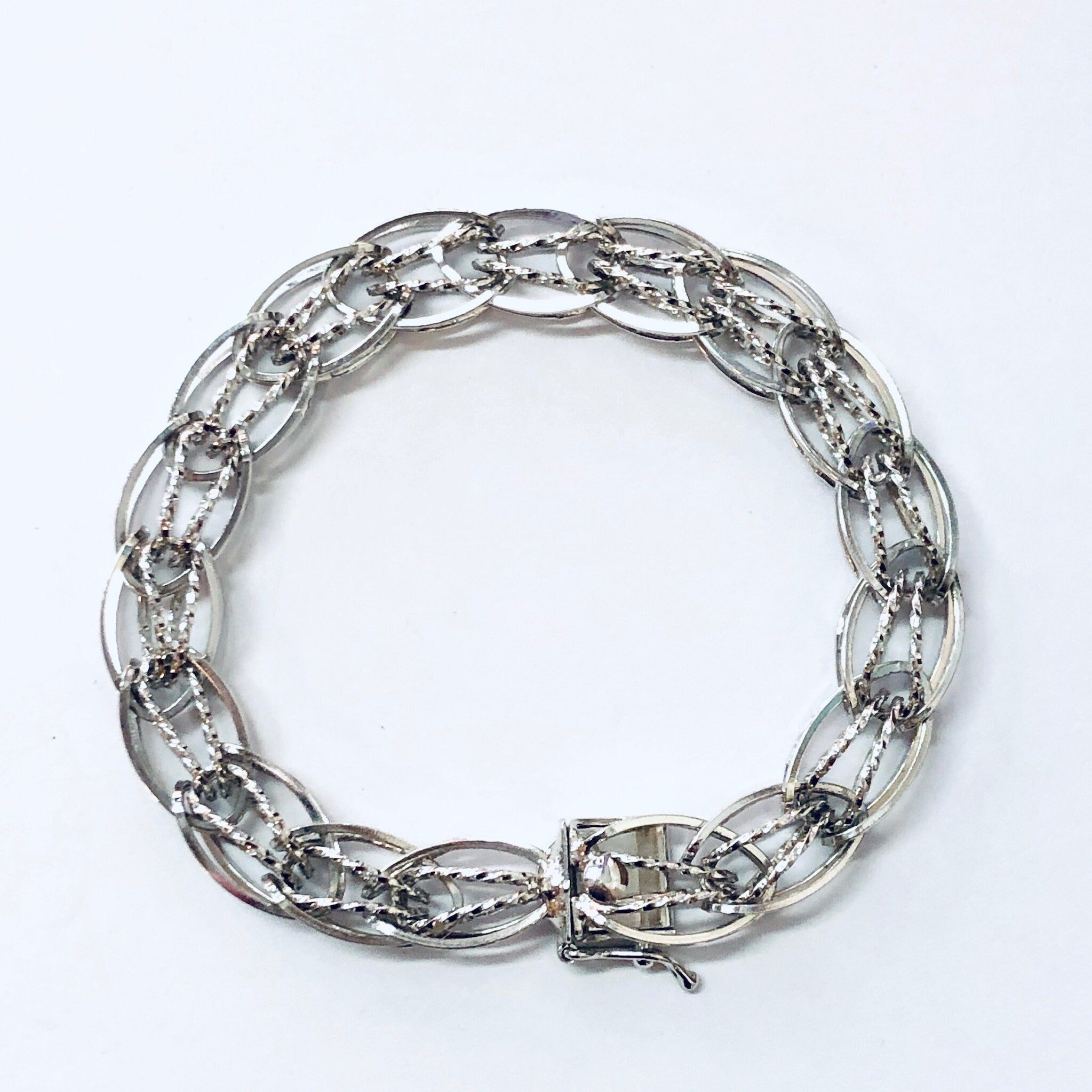 Vintage Bracelet, Silver Bracelet, Link Bracelet, Chain Bracelet, Vintage Jewelry, Simple Jewelry, Sterling Bracelet, 925 Bracelet, Unique