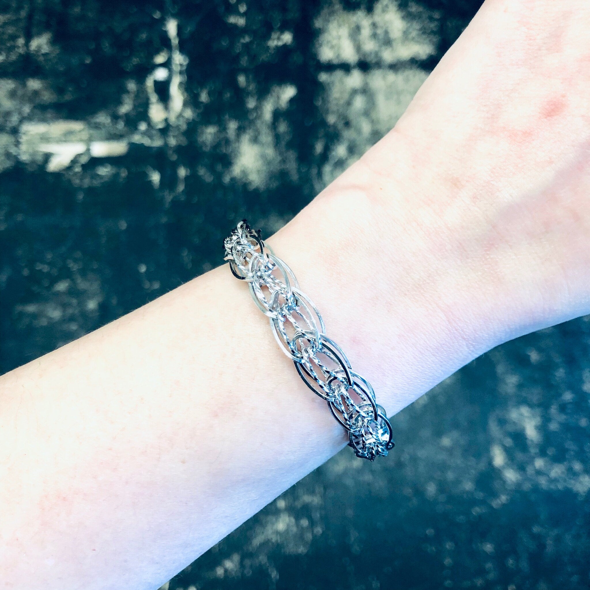 Vintage Bracelet, Silver Bracelet, Link Bracelet, Chain Bracelet, Vintage Jewelry, Simple Jewelry, Sterling Bracelet, 925 Bracelet, Unique