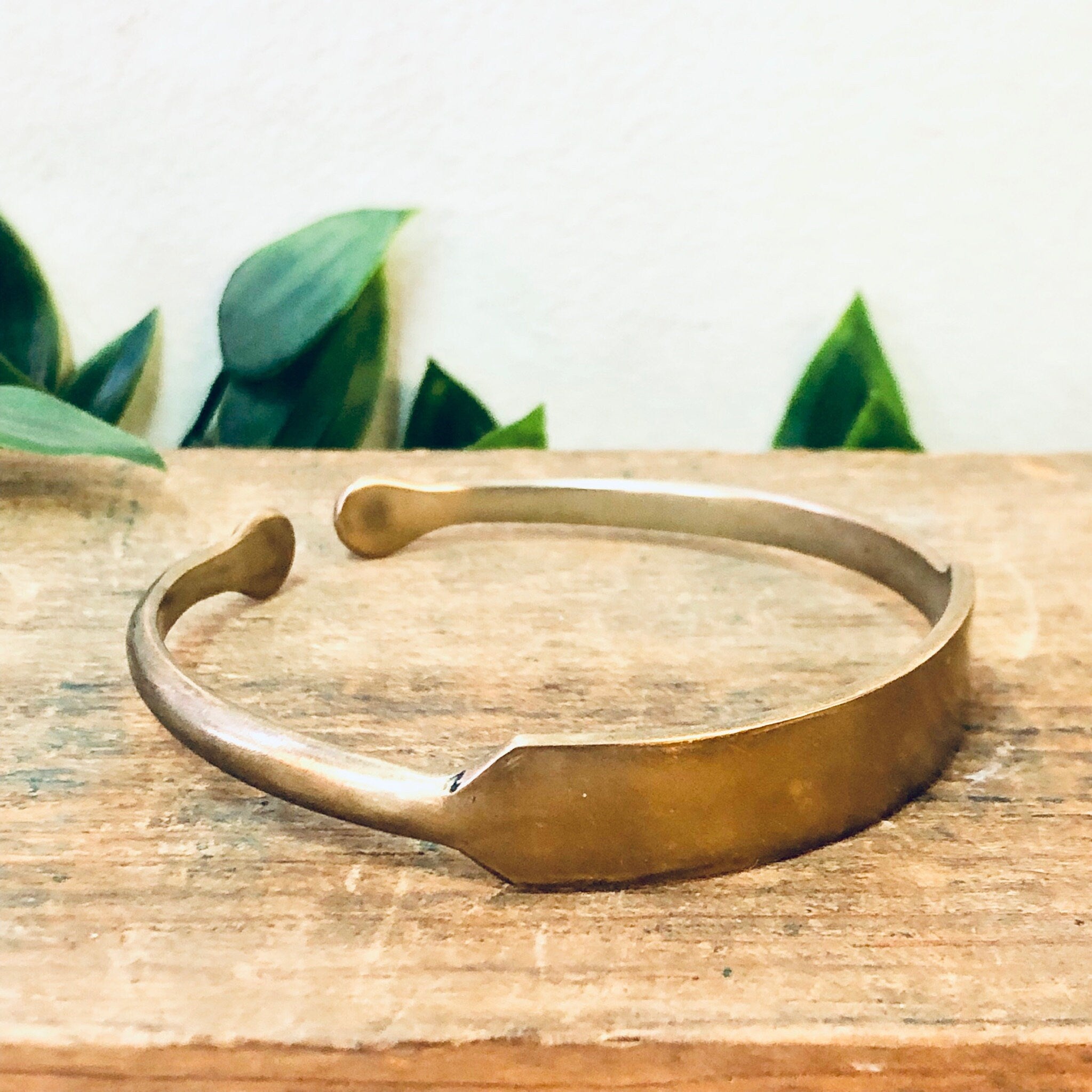 ID Bracelet, Vintage Bracelet, Golden Bronze, Brass Bracelet, Cuff Bracelet, Vintage Jewelry, Engraved Bracelet, Bronze Bracelet, Bangle