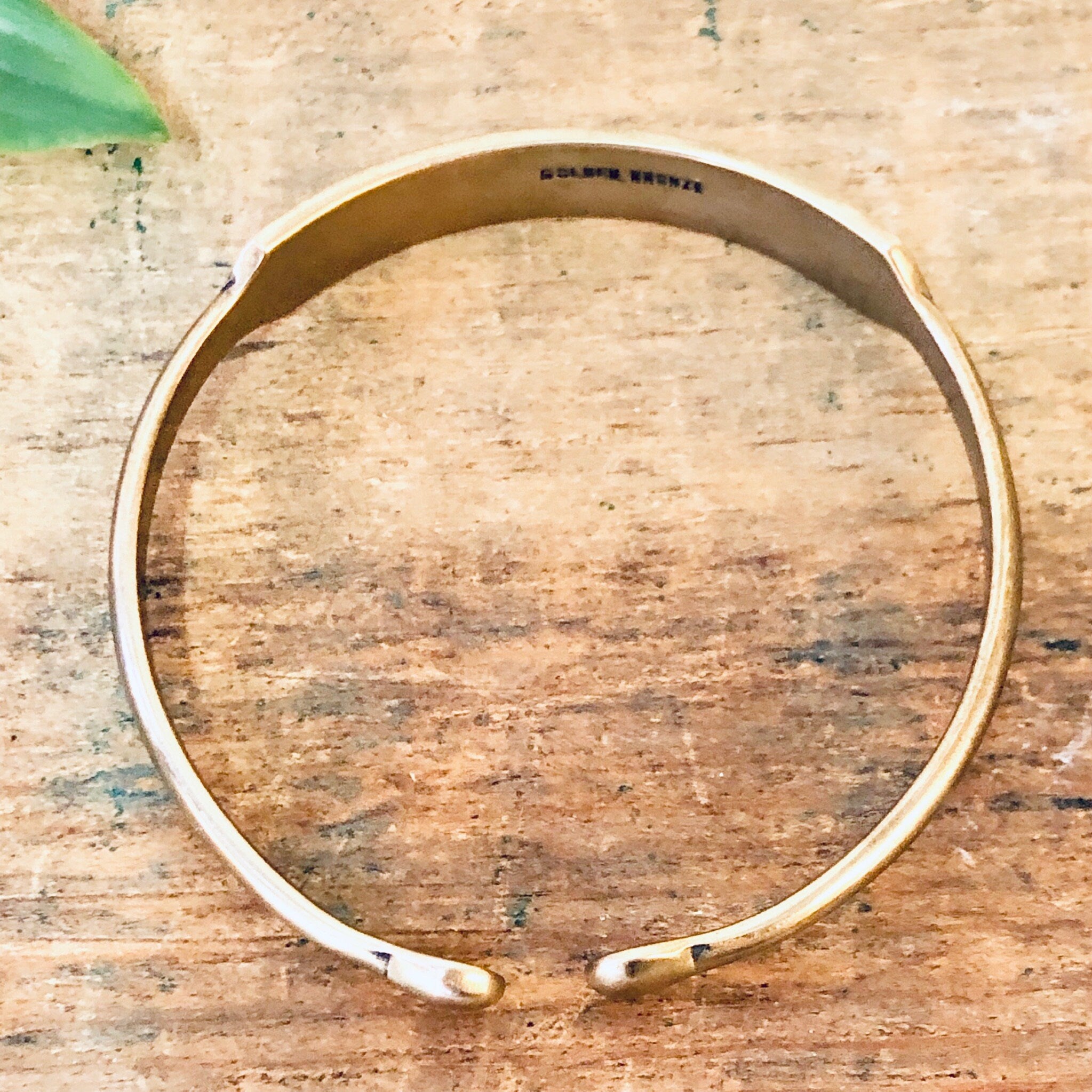 ID Bracelet, Vintage Bracelet, Golden Bronze, Brass Bracelet, Cuff Bracelet, Vintage Jewelry, Engraved Bracelet, Bronze Bracelet, Bangle