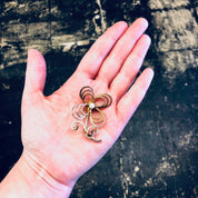 Vintage Brooch, Flower Brooch, Flower Jewelry, Vintage Pin, Gold Filled Pin, Vintage Jewelry, Pearl Pin, Costume Jewelry, Unique Brooch, Pin