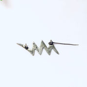 Vintage Brooch, Silver Brooch, Vintage Pin, Zig Zag Brooch, Vintage Jewelry, Lightning Design, Lightning Bolt, Unique Pin, 925 Brooch