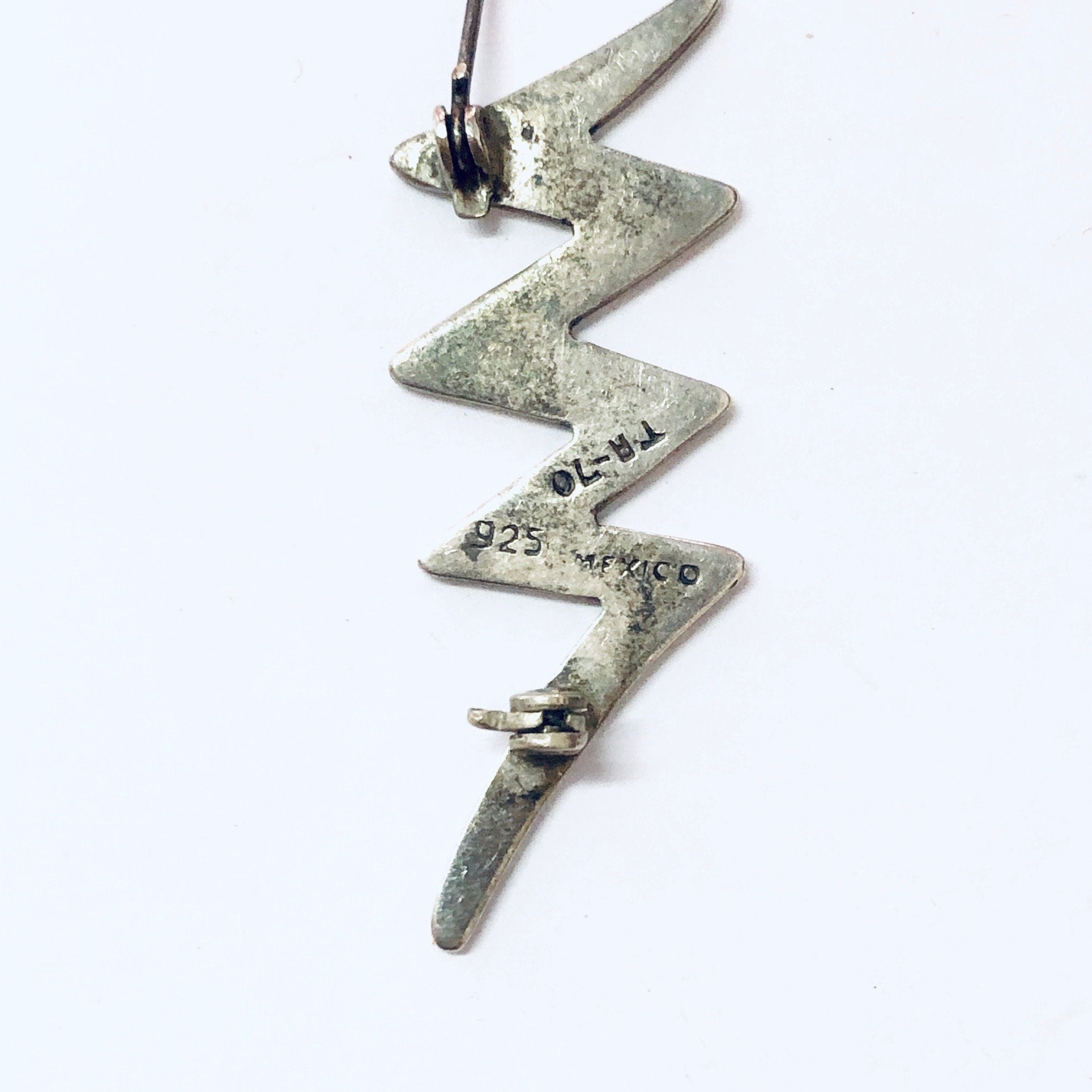 Vintage Brooch, Silver Brooch, Vintage Pin, Zig Zag Brooch, Vintage Jewelry, Lightning Design, Lightning Bolt, Unique Pin, 925 Brooch