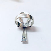Vintage Ring, Silver Ring, Ankh Ring, Ankh Jewelry, Symbol of Life, Egyptian Symbol, Vintage Jewelry, Statement Ring, Big Ring, 925 Ring
