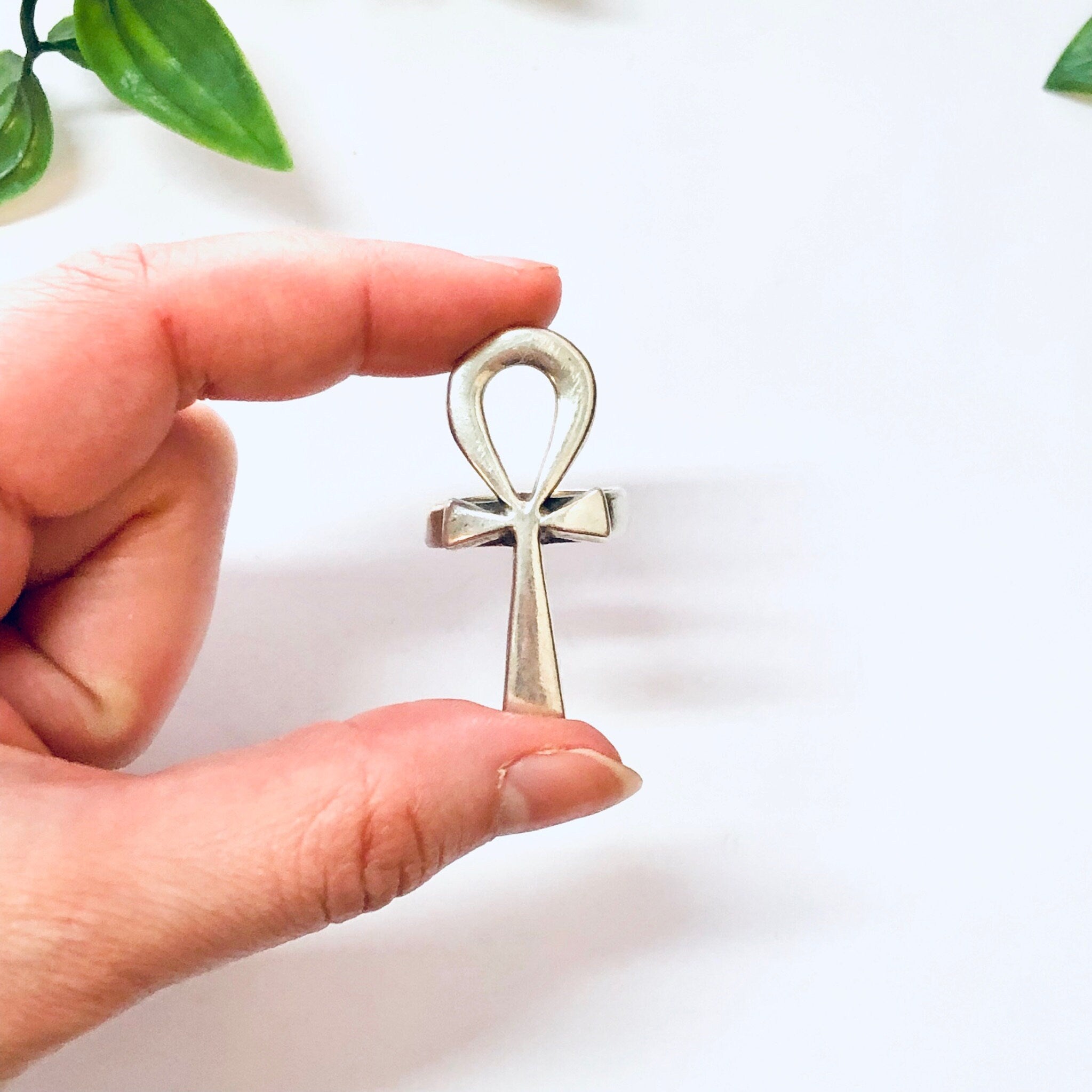 Vintage Ring, Silver Ring, Ankh Ring, Ankh Jewelry, Symbol of Life, Egyptian Symbol, Vintage Jewelry, Statement Ring, Big Ring, 925 Ring