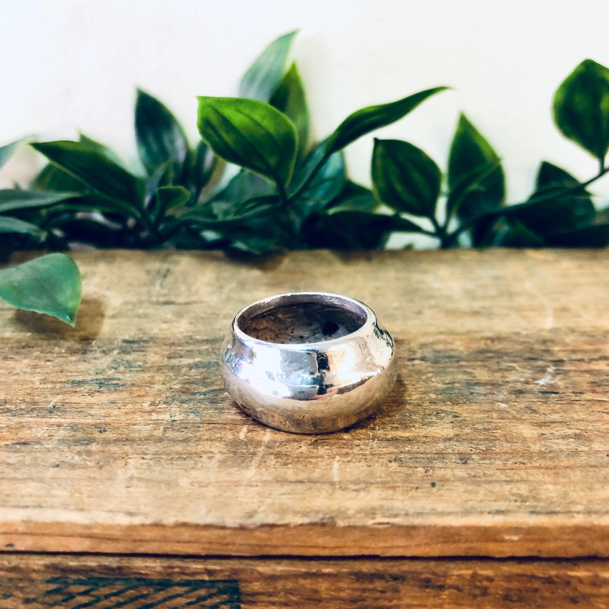 Vintage Ring, Silver Ring, Thick Band, Band Ring, Abstract Jewelry, Simple Ring, Stacking Ring, Unique Ring, 925 Ring, Statement Jewelry