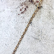 Vintage Necklace, Gold Necklace, Gold Toned Jewelry, Religious Jewelry, Religious Pendant, Cross Pendant, Unique Jewelry, Gold Filled, Chain
